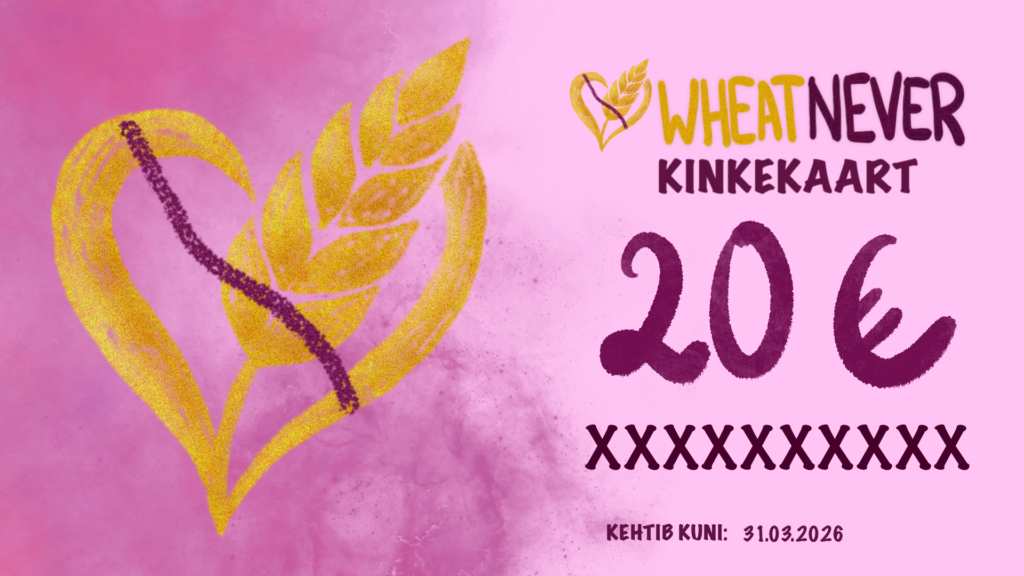 Wheatnever kinkekaart 20 eurot