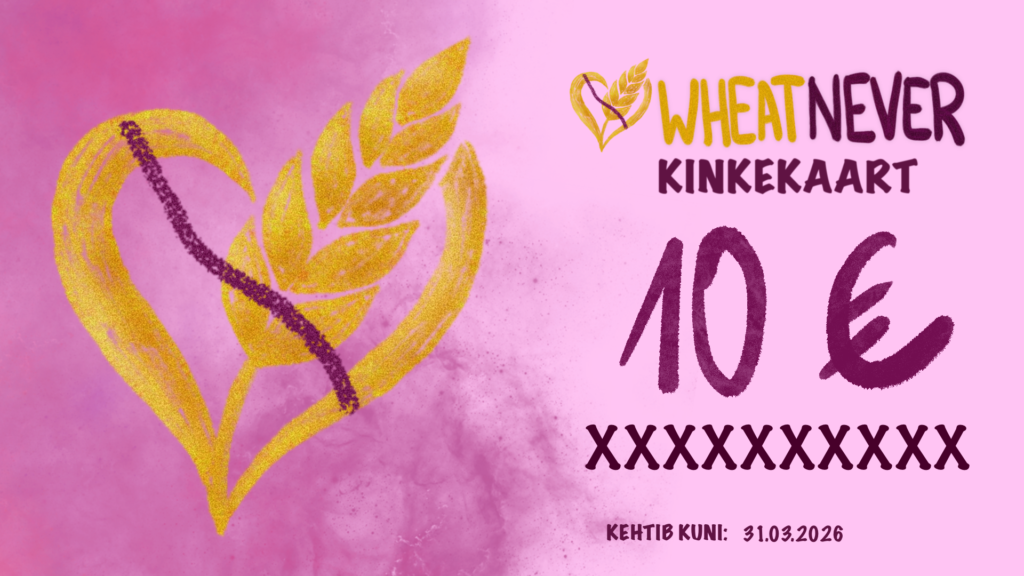 Wheatnever kinkekaart 10 eurot