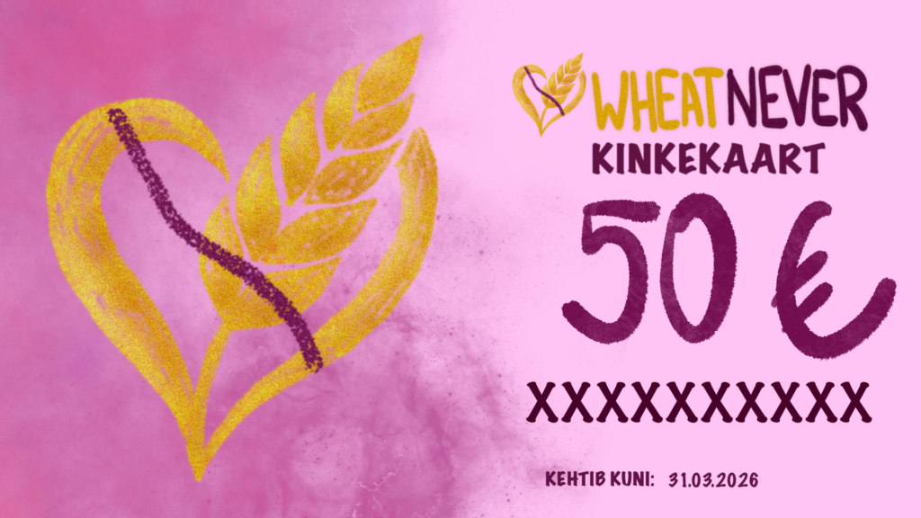 Wheatnever kinkekaart 50 eurot